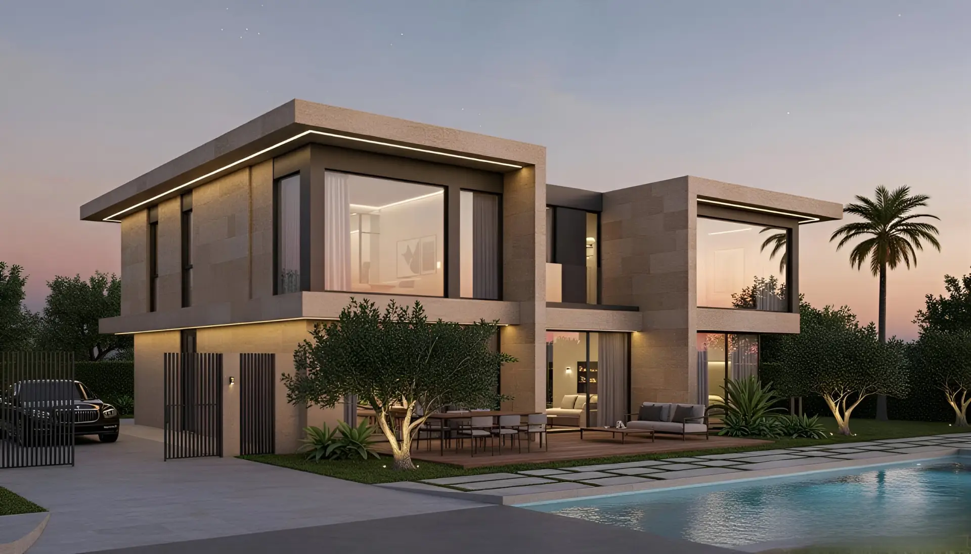 kocaeli derince karagollu 2 kat modern villa projesi render mst mimarlik