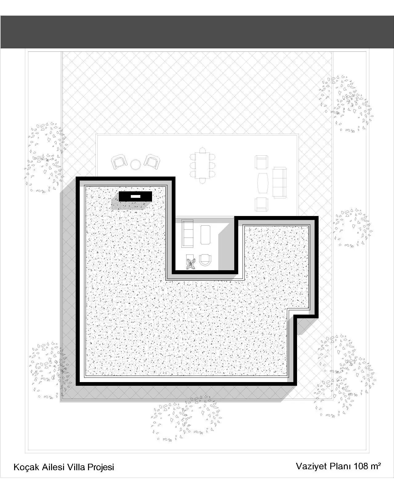 kocaeli derince karagollu vaziyet modern villa projesi plani mst mimarlik