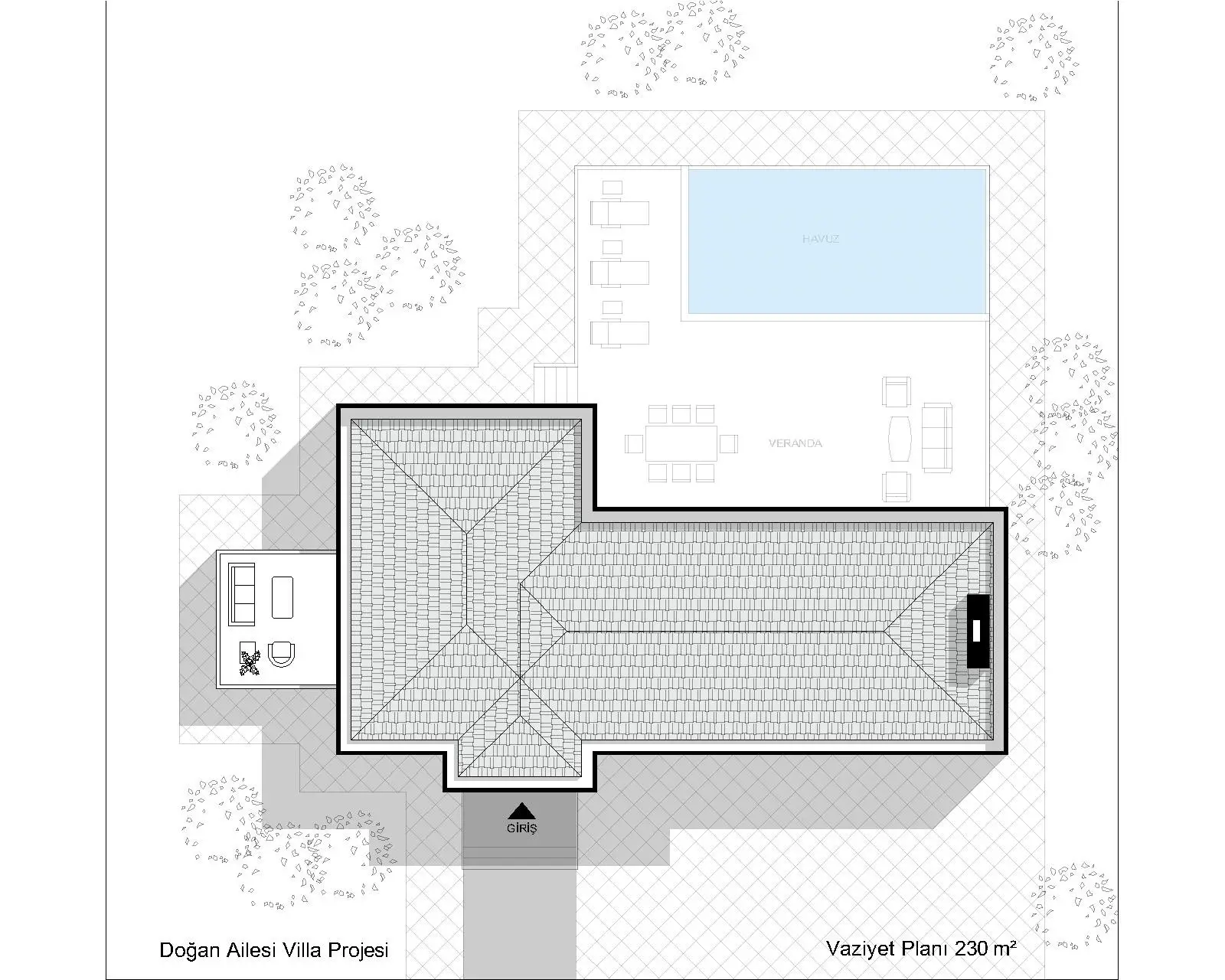 kocaeli derince kasikci vaziyet modern villa projesi plan mst mimarlik