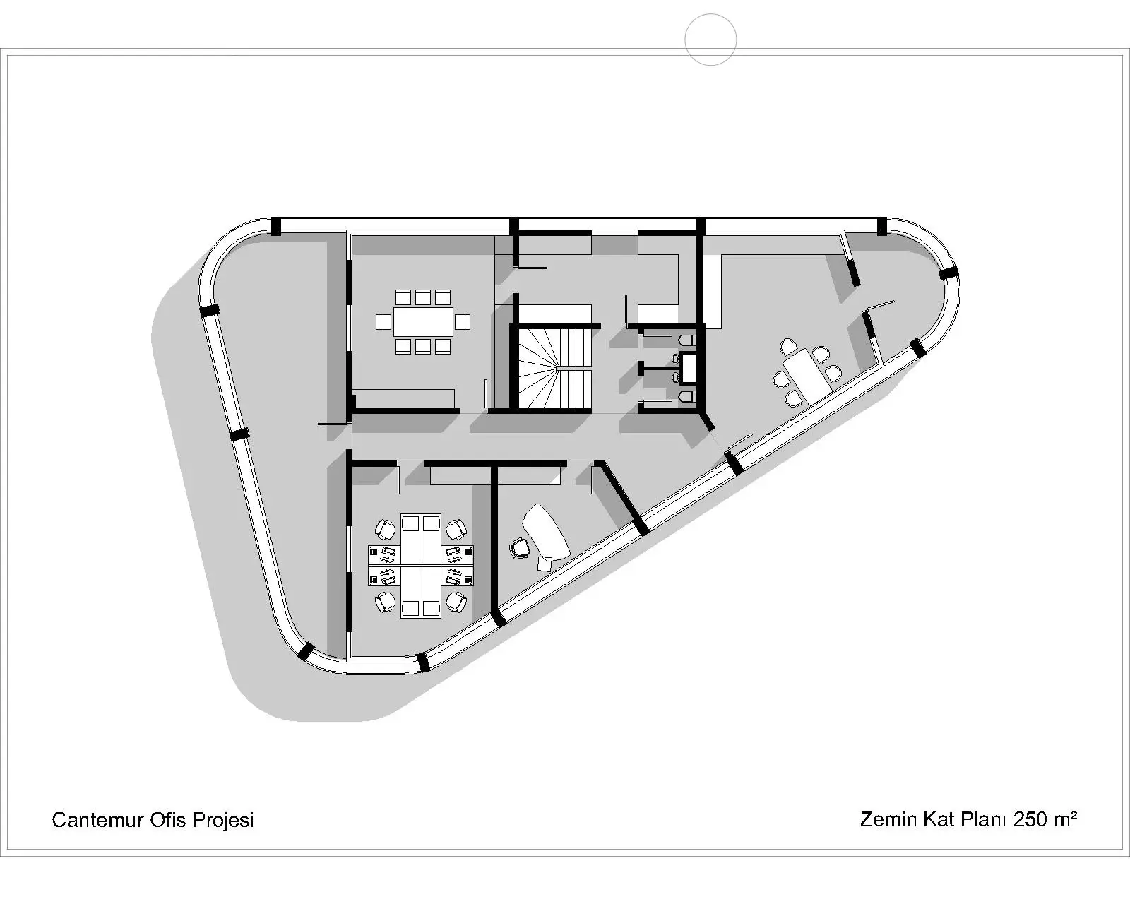 kocaeli derince modern ofis projesi 1 kat mst mimarlik