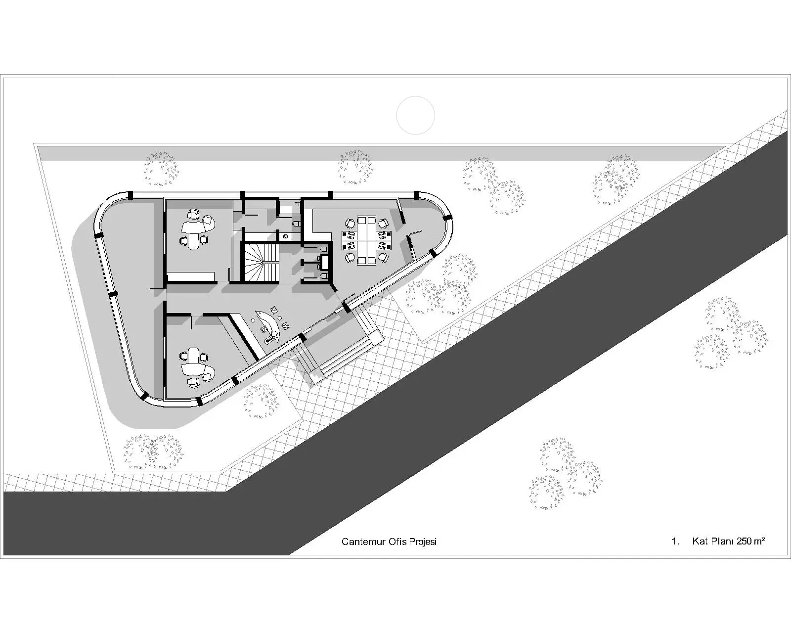 kocaeli derince modern ofis projesi zemin kat mst mimarlik