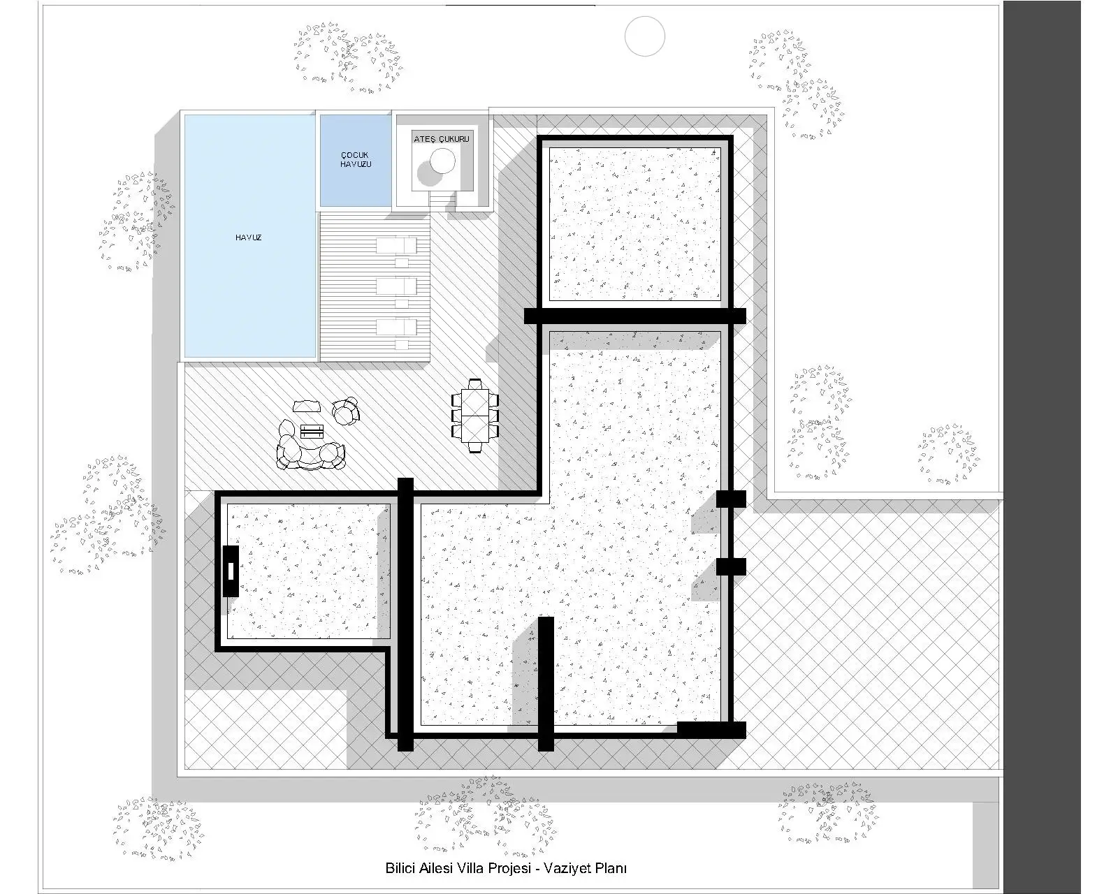 kocaeli derince tahtali l type modern villa projesi vaziyeti mst mimarlik