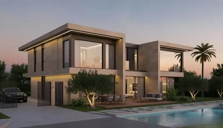 kocaeli derince karagollu 2 kat modern villa projesi render mst mimarlik