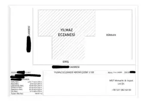 istanbul başakşehir eczane krokisi mst mimarlik