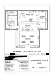 istanbul başakşehir eczane krokisi plani mst mimarlik