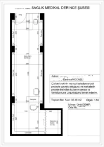 kocaeli derince saglik medikal kroki cizimi mst mimarlik