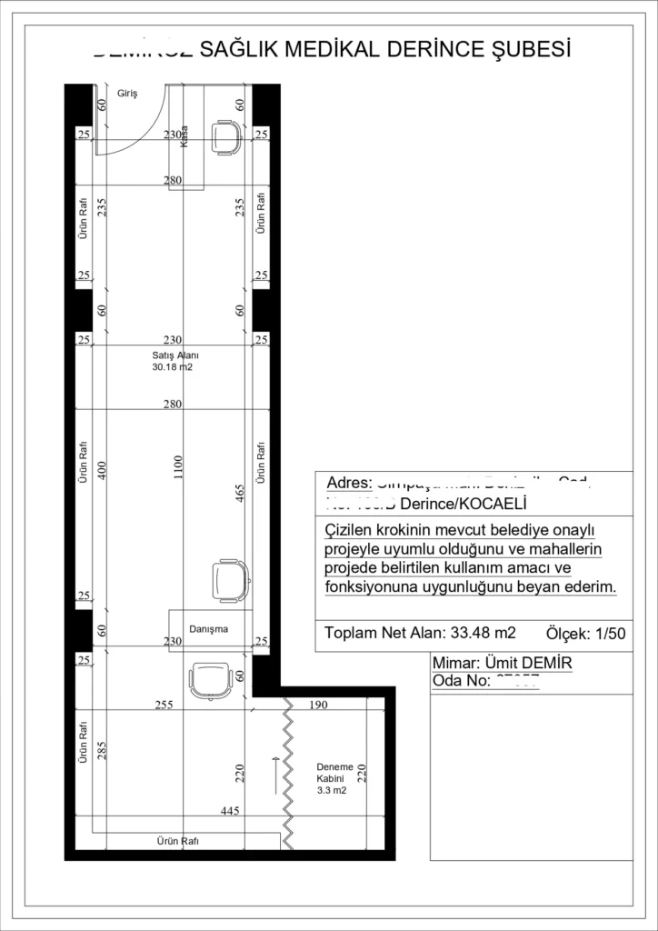 kocaeli derince saglik medikal kroki cizimi mst mimarlik