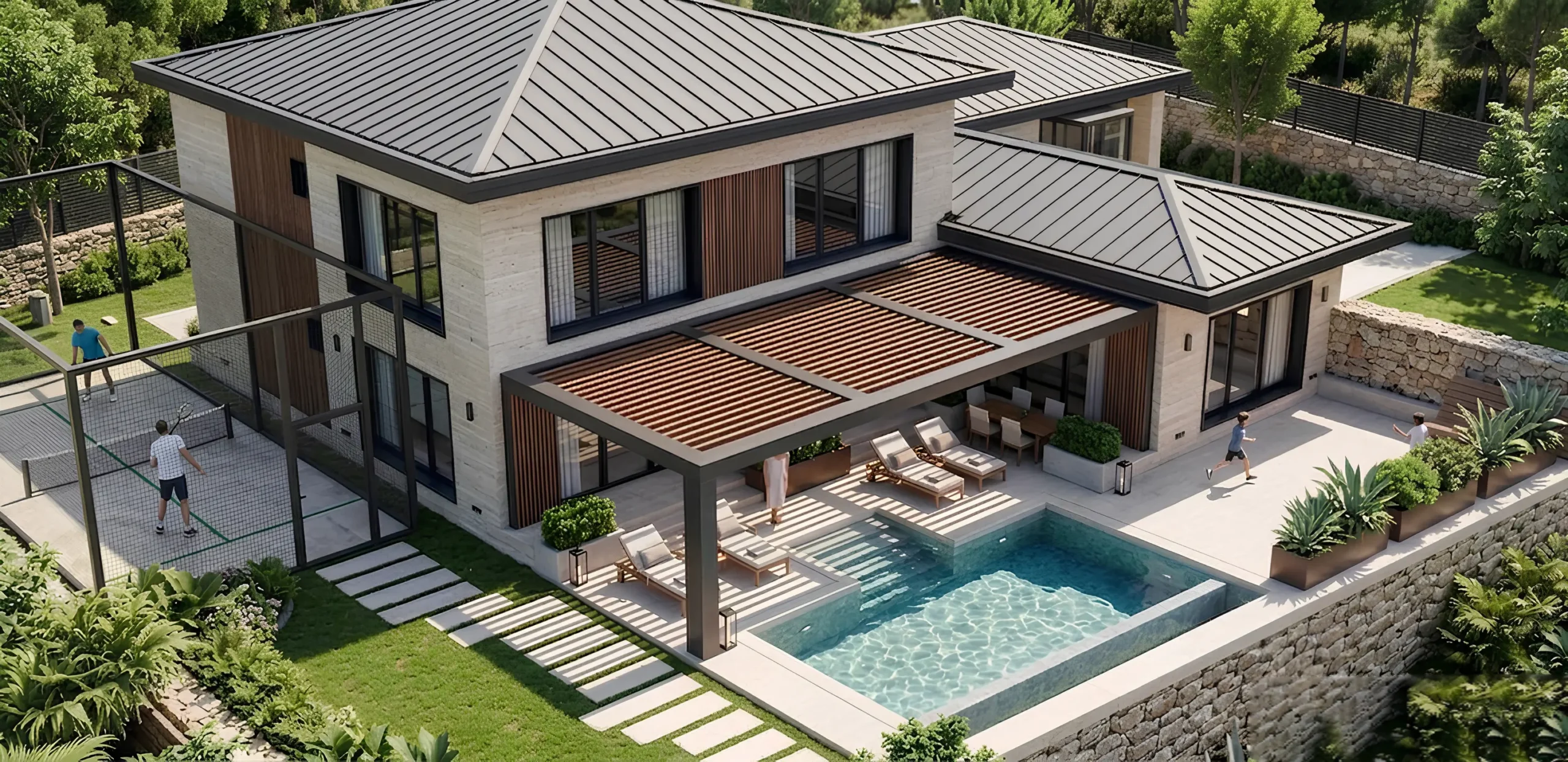 Ana Sayfa kocaeli izmit baglica 500 m2 villa ruhsat proje tasarimi 3d render mst mimarlik 3