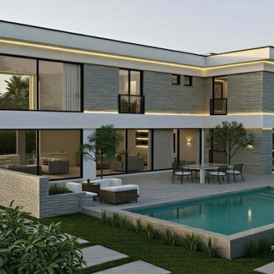 kocaeli derince kasikci 2 kat modern villa proje tasarimi mst mimarlik