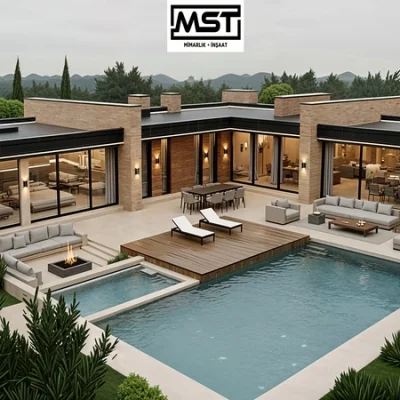 kocaeli derince l tipi tek kat villa tasarim projesi mst mimarlik